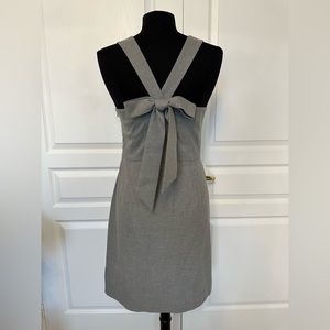 Banana Republic Gray Wool Dress with Bow back Size 6